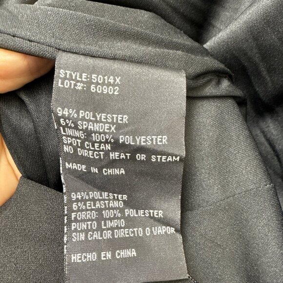 New Xscape Size 10 Black Rhinestone Embellished Cocktail Formal Gown Dress Maxi - Picture 13 of 13